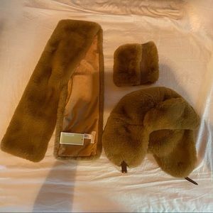 Michael KORS snow winter hat scarf and gloves